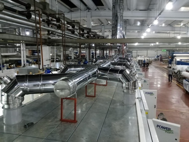 Fabrika Paslanmaz Çelik Baca Hattı